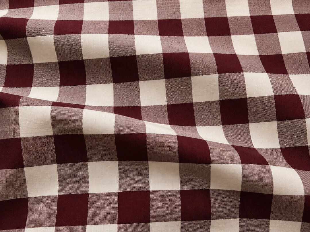 Red Gingham Quilt Cover Set