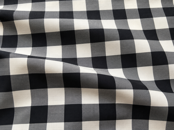 Black Gingham Quilt cover set