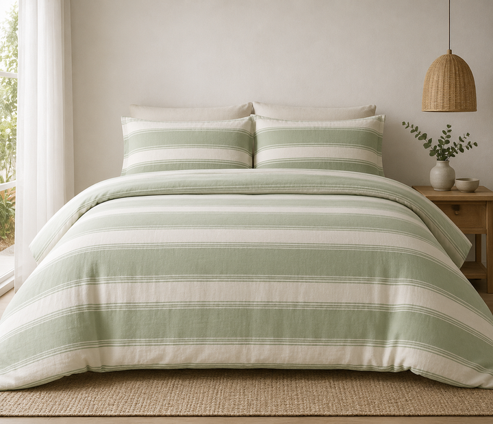 Sage Horizon Quilt Cover Set